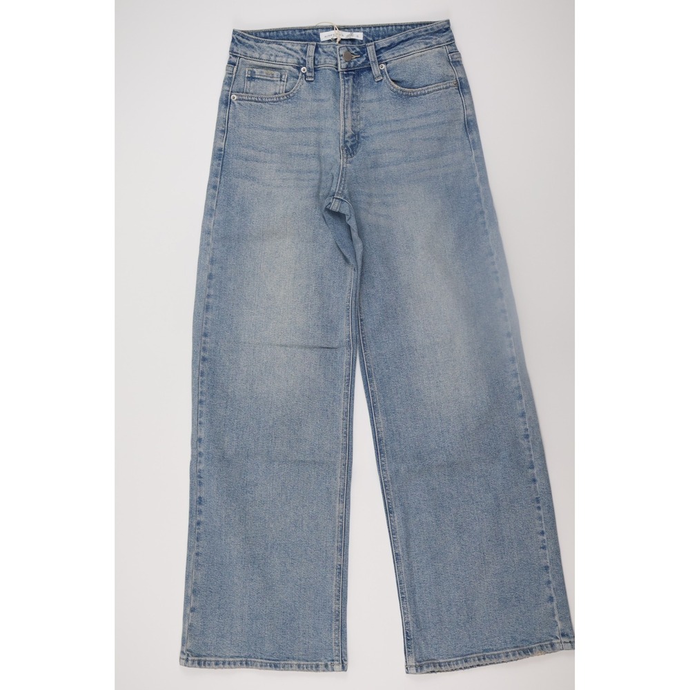 Altar'd State Wide Leg Jeans 6 Light Wash Denim Casual High Rise - Picture 1 of 7